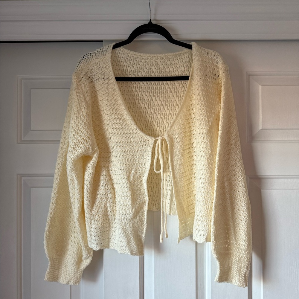 Cream Knit Women's Sweater